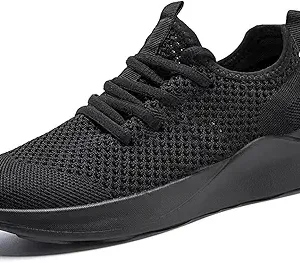 Mens Slip On Sport Running Walking Non Slip Lightweight Sneakers Breathable mesh Shoes Knitted Outdoor Working Casual for Men